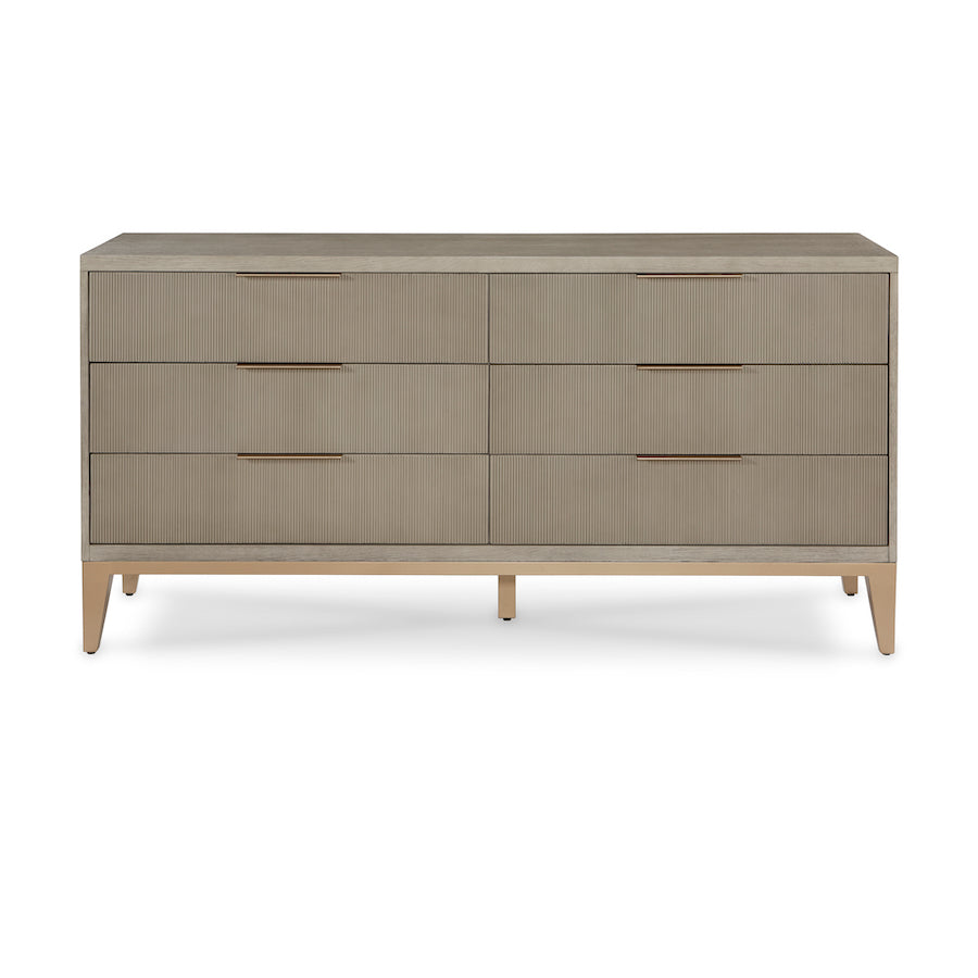 Caleb Six Drawer Dresser in Brushed Smoke