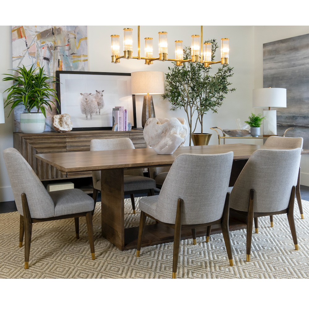 Rhett 96″ Dining Table Brown - Be Bold Furniture
