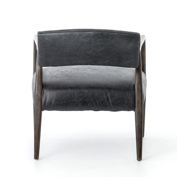 Tyler Armchair Chaps Ebony - Be Bold Furniture