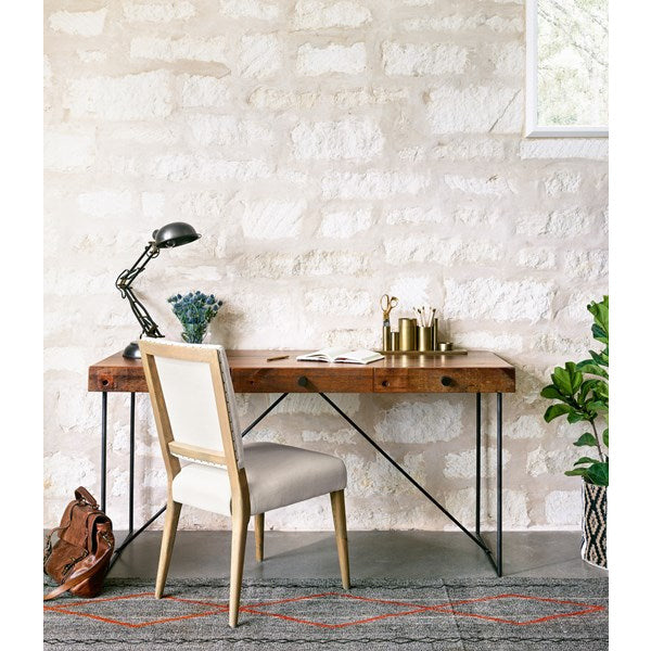 Kurt Dining Chair Dark Linen - Be Bold Furniture
