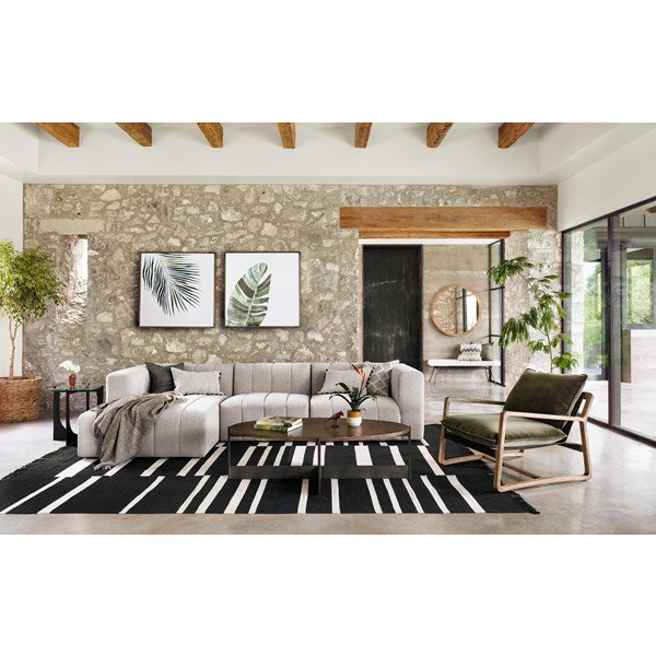 Langham Channeled 4-Pc Sectional Napa Sandstone Left Arm Facing - Be Bold Furniture