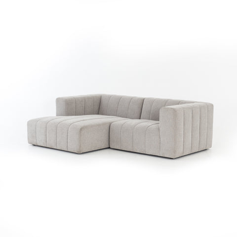Langham Channeled 2 Pc Sectional Napa Sandstone - Be Bold Furniture