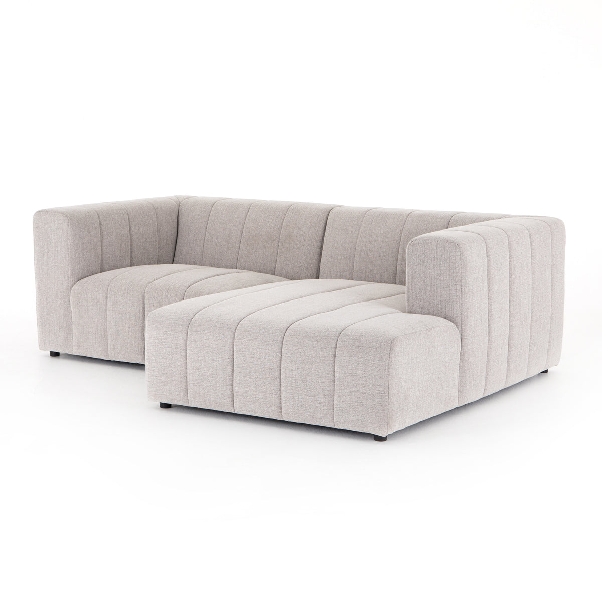 Langham Channeled 2 Pc Sectional Napa Sandstone - Be Bold Furniture