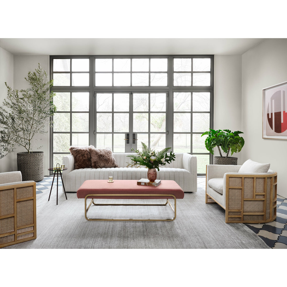 Augustine Sofa-97" Orly Natural - Be Bold Furniture
