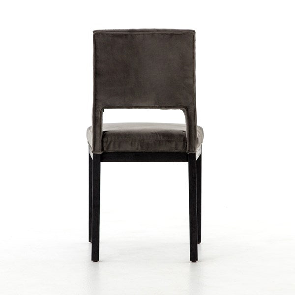 Sara Dining Chair Washed Velvet Grey - Be Bold Furniture
