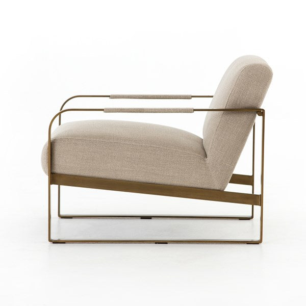 Jules Chair Stonewash Print Ecru - Be Bold Furniture