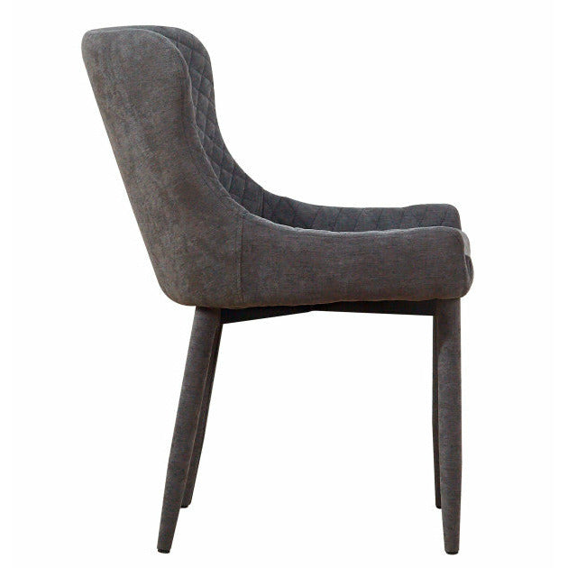 Draco Grey Velvet Chair - Be Bold Furniture