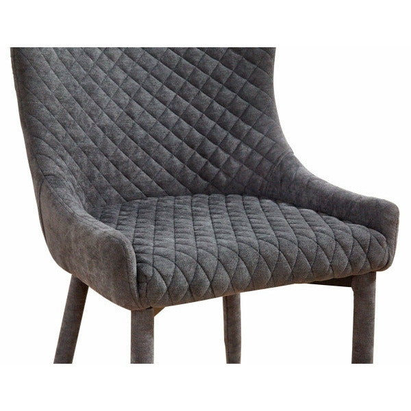 Draco Grey Velvet Chair - Be Bold Furniture