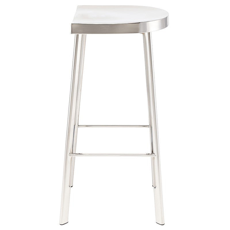 Icon Bar Stool Polished Stainless 16″ - Be Bold Furniture