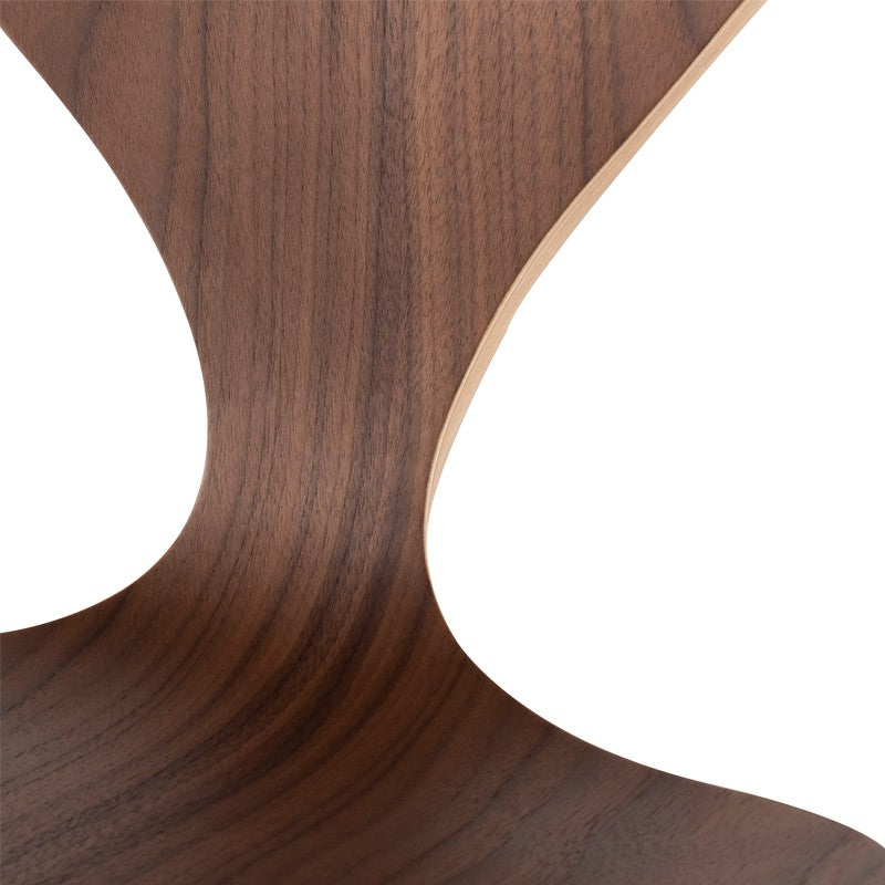Satine Bar Stool Walnut Veneer 18″ - Be Bold Furniture