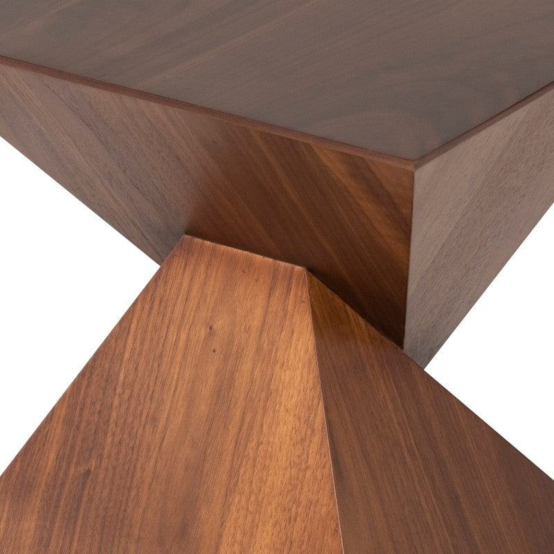 Giza Side Table Walnut 15.8″ - Be Bold Furniture