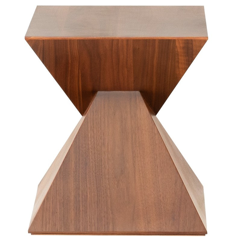 Giza Side Table Walnut 15.8″ - Be Bold Furniture