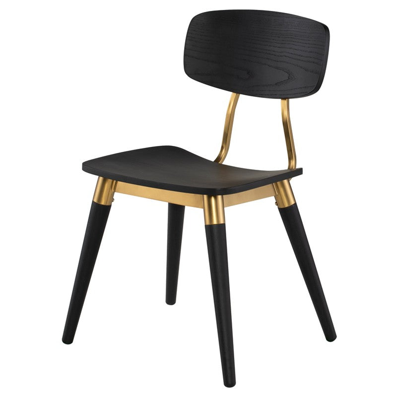 Scholar Dining Chair Black Oak 20.5″ - Be Bold Furniture