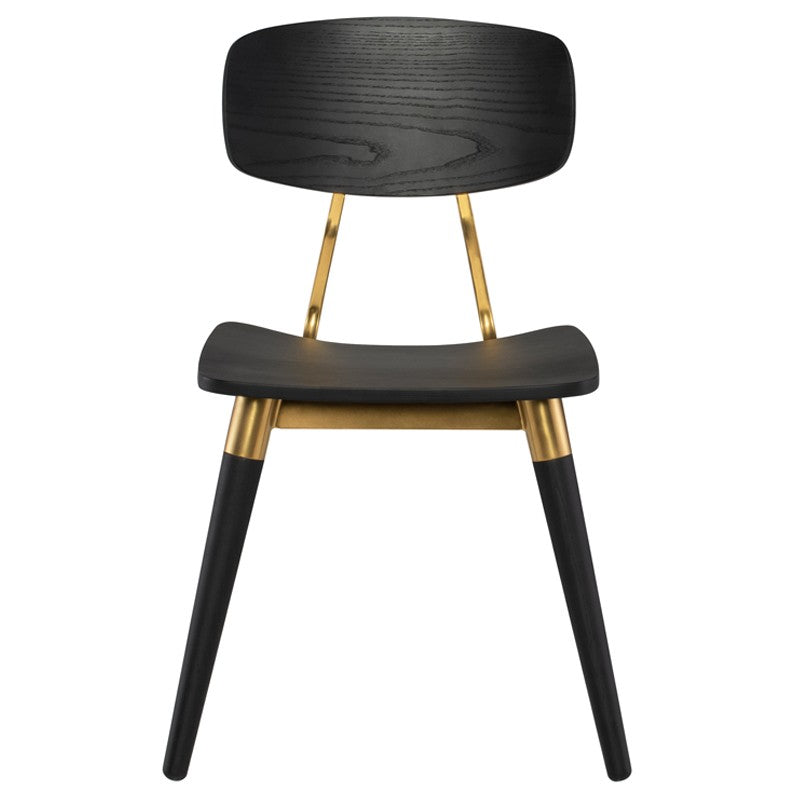 Scholar Dining Chair Black Oak 20.5″ - Be Bold Furniture