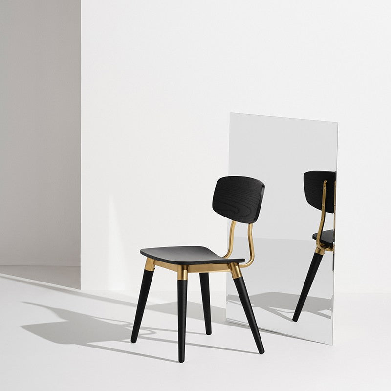 Scholar Dining Chair Black Oak 20.5″ - Be Bold Furniture