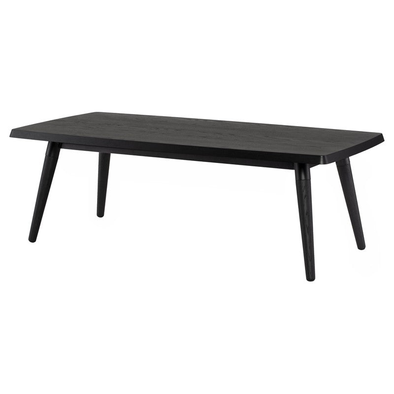 Scholar Coffee Table Black Oak 47.3″ - Be Bold Furniture