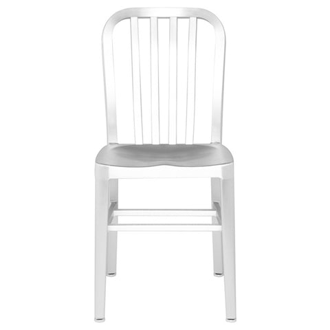 Soho Dining Chair Silver Aluminium 15.5″ - Be Bold Furniture