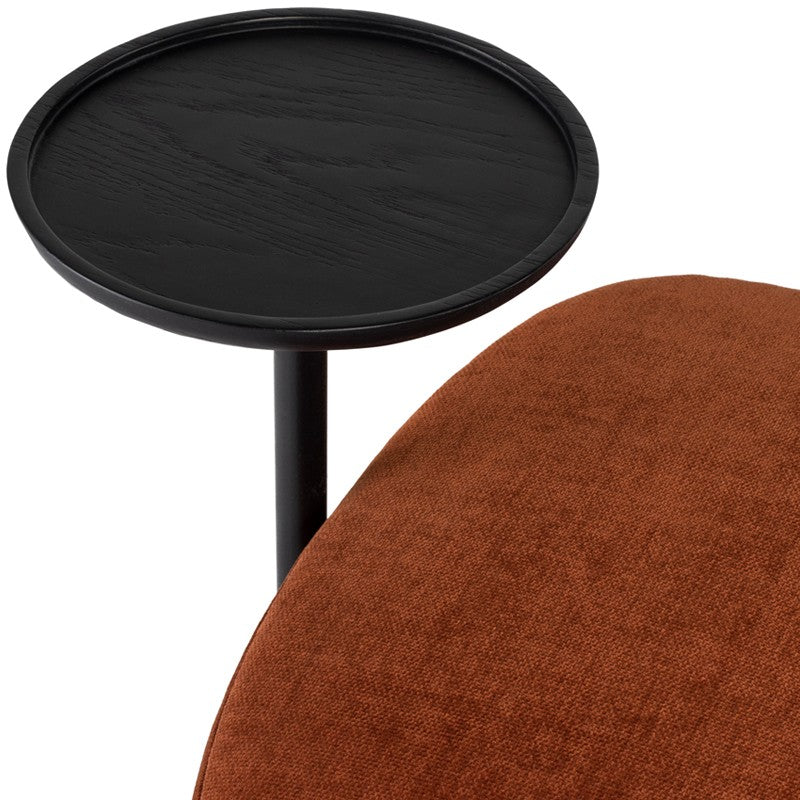 Inna Bench Terracotta/Matte Black 59.8″ - Be Bold Furniture