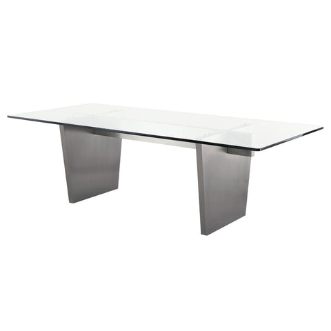 Aiden Dining Table Graphite/Brushed Stainless