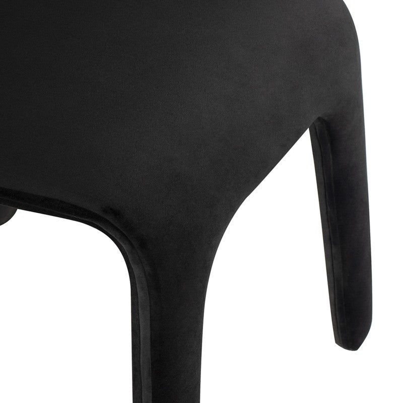 Bandi Dining Chair Shadow Grey Velour 22.8″ - Be Bold Furniture