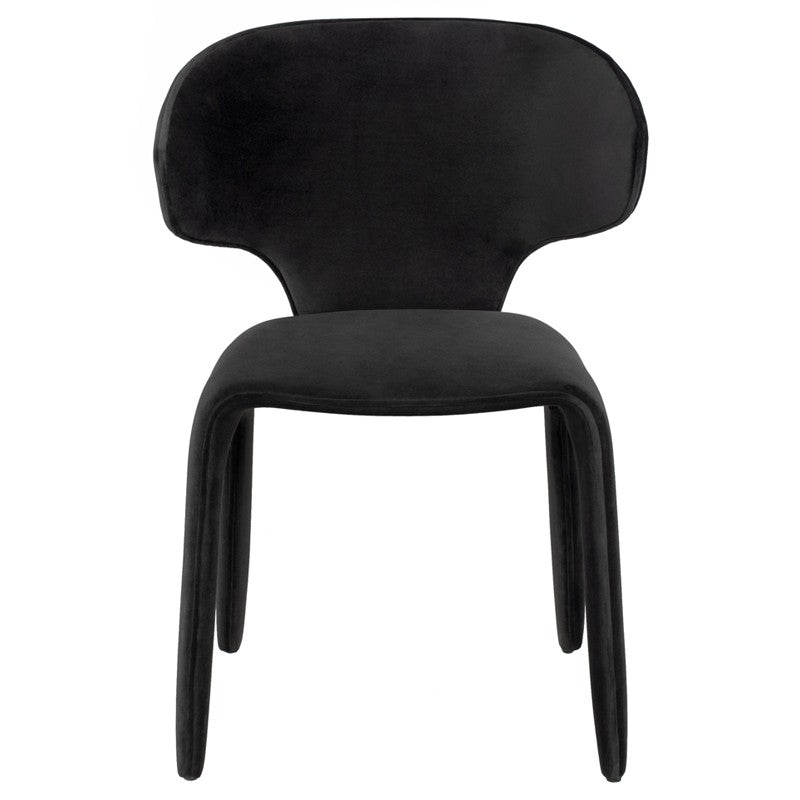 Bandi Dining Chair Shadow Grey Velour 22.8″ - Be Bold Furniture