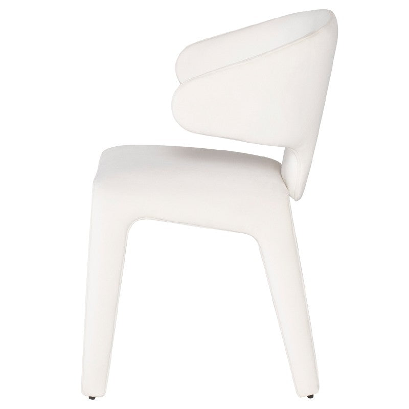 Bandi Dining Chair Oyster Velour 22.8″ - Be Bold Furniture