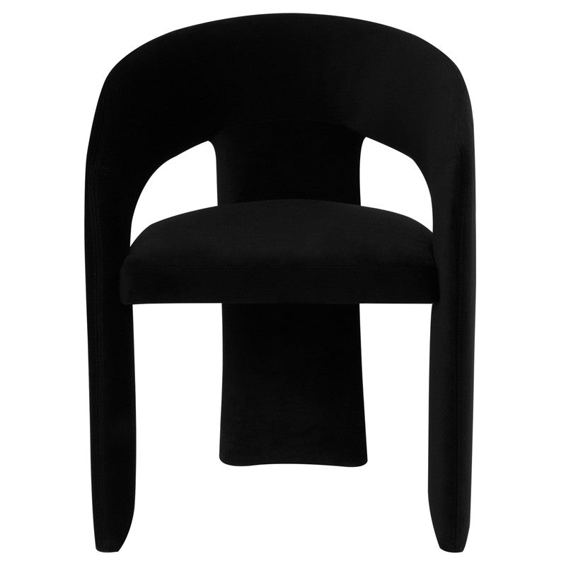 Anise Dining Chair Black Boucle 23.8″ - Be Bold Furniture