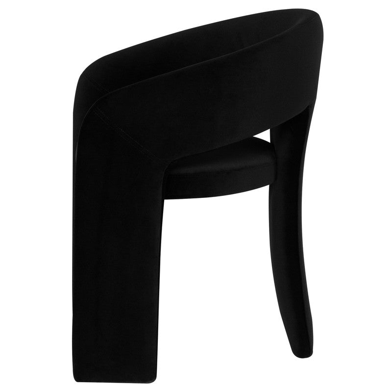 Anise Dining Chair Black Boucle 23.8″ - Be Bold Furniture