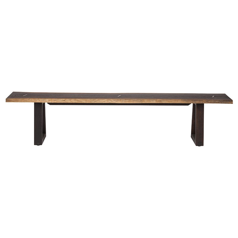 Napa Bench Seared Oak 70″ - Be Bold Furniture