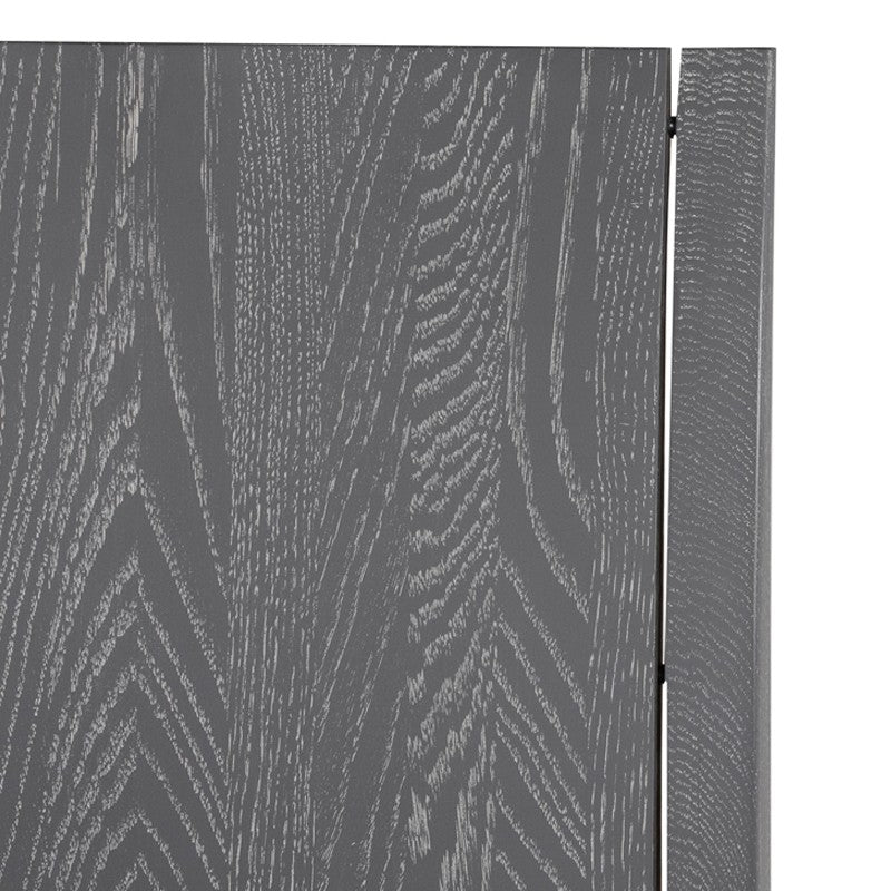 Eska Dining Chair Dark Grey Fabric/Oxidized Grey Oak 18.5″ - Be Bold Furniture