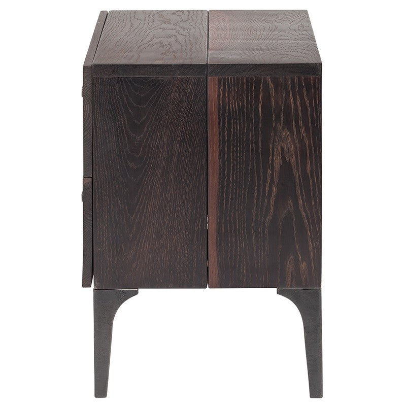 Prana Side Table Seared Oak 21.8″ - Be Bold Furniture