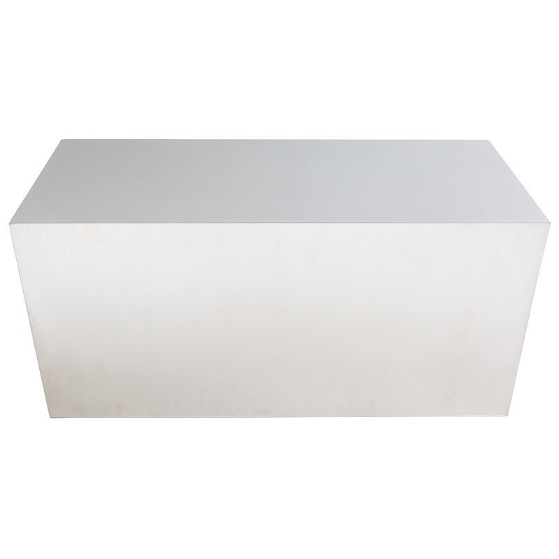 Cube Coffee Table Brushed Stainless 36″ - Be Bold Furniture