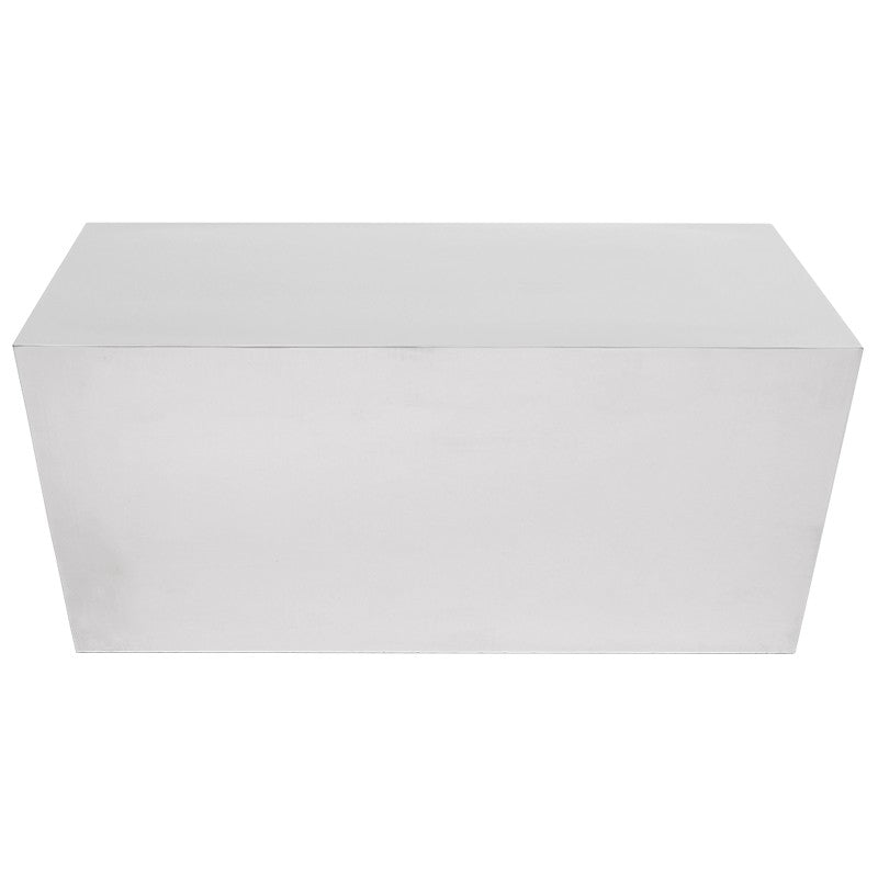 Cube Coffee Table PolishedStainless 36″ - Be Bold Furniture