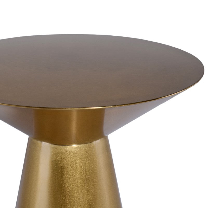 Owen Side Table X Brushed Gold 19.8″ - Be Bold Furniture