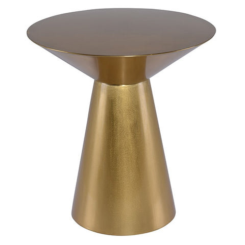 Owen Side Table X Brushed Gold 19.8″ - Be Bold Furniture