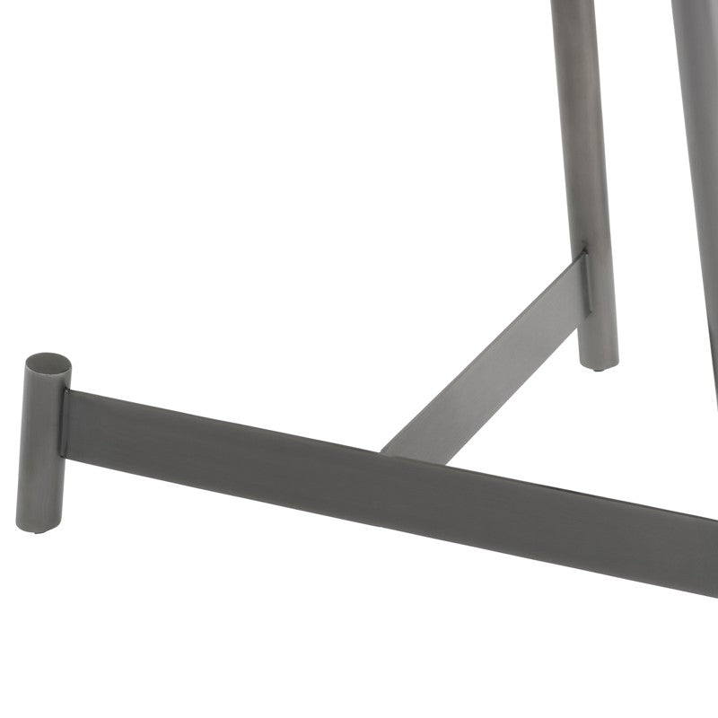 Landon Side Table Brushed Graphite 23.8″ - Be Bold Furniture