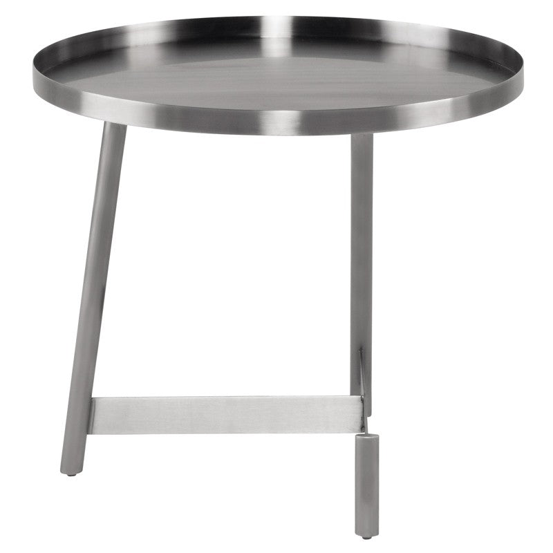 Landon Side Table Brushed Graphite 23.8″ - Be Bold Furniture