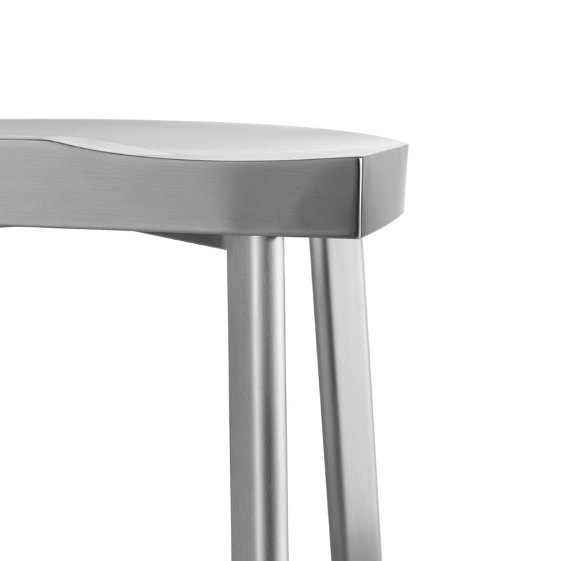 Icon Bar Stool Brushed Graphite 16″ - Be Bold Furniture