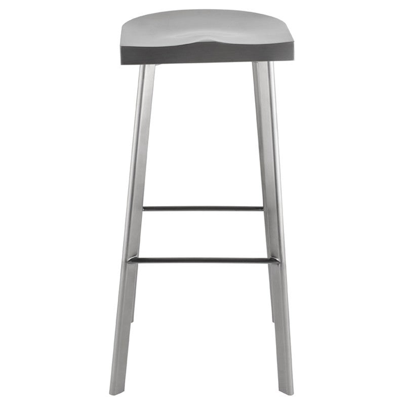 Icon Bar Stool Brushed Graphite 16″ - Be Bold Furniture
