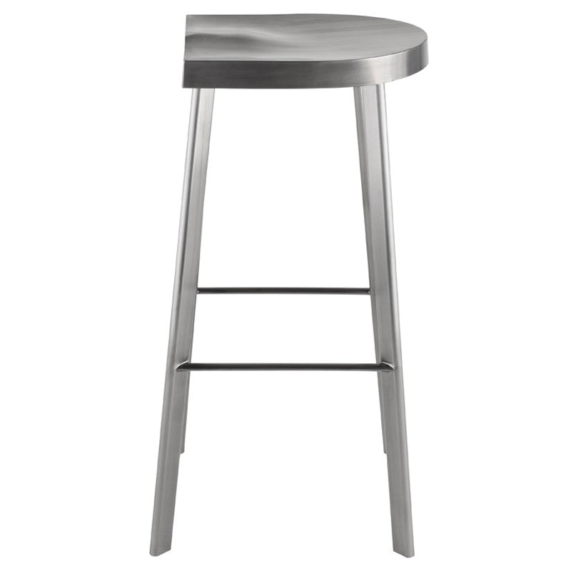 Icon Bar Stool Brushed Graphite 16″ - Be Bold Furniture