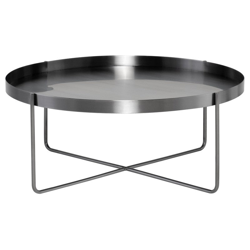 Gaultier Coffee Table Brushed Graphite 40″ - Be Bold Furniture