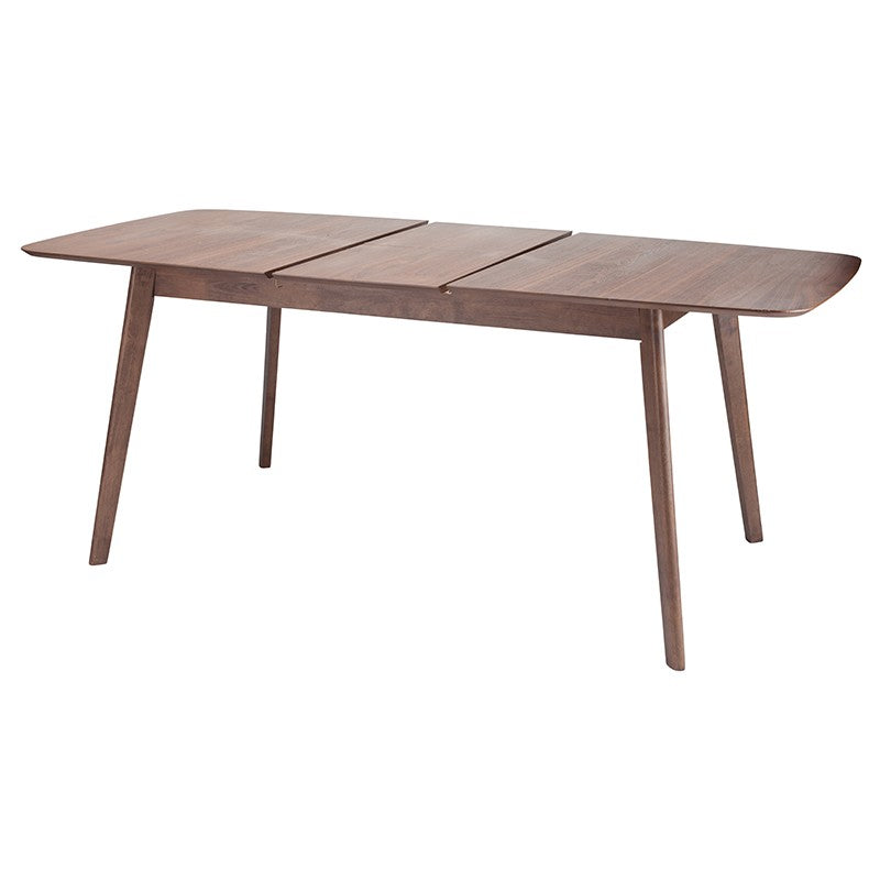 Loel Dining Table Walnut Veneer/Rubber Wood - Be Bold Furniture