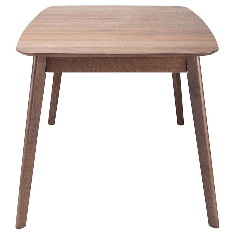 Loel Dining Table Walnut Veneer/Rubber Wood - Be Bold Furniture
