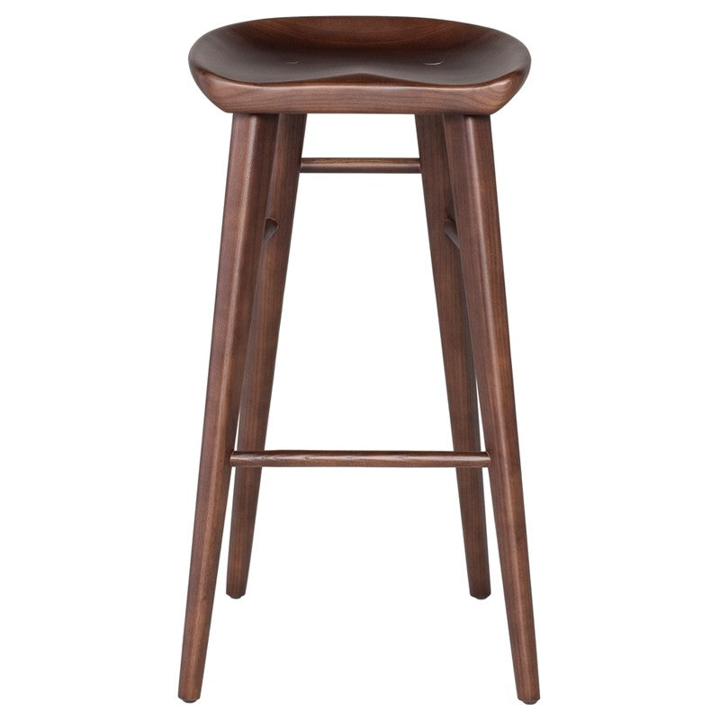 Kami Bar Stool Walnut Stained Ash 16″ - Be Bold Furniture