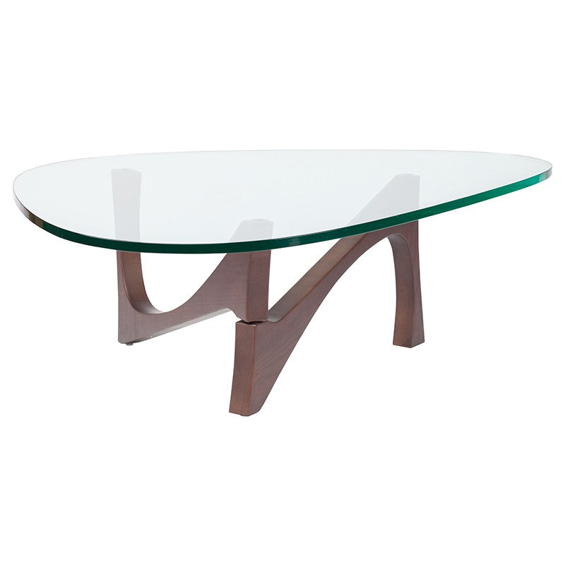 Akiro Coffee Table Walnut - Be Bold Furniture