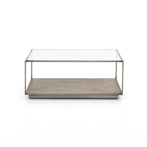 Abel Sunburst Square Coffee Table-Sunbur - Be Bold Furniture