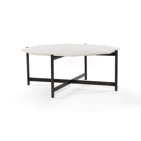 Adair Coffee Table Hammered Grey - Be Bold Furniture