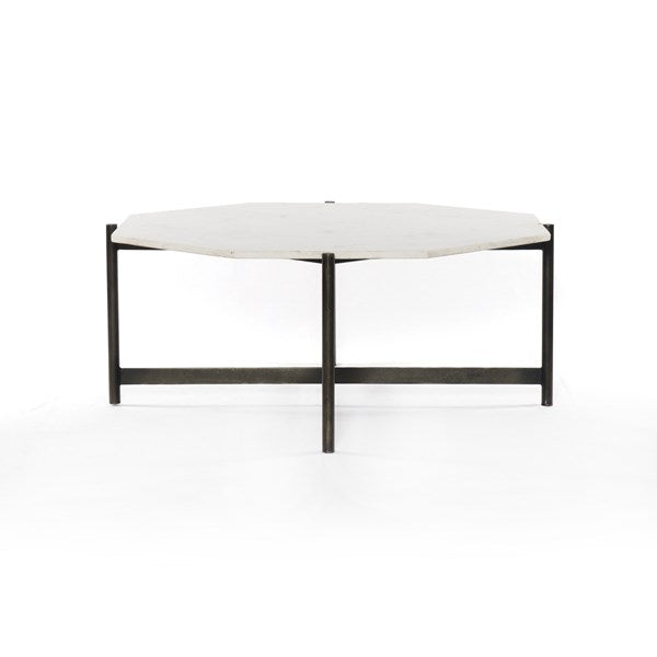 Adair Coffee Table Hammered Grey - Be Bold Furniture