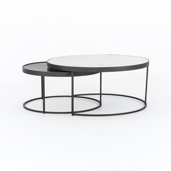 Evelyn Round Nesting Coffee Table - Be Bold Furniture