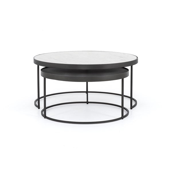 Evelyn Round Nesting Coffee Table - Be Bold Furniture